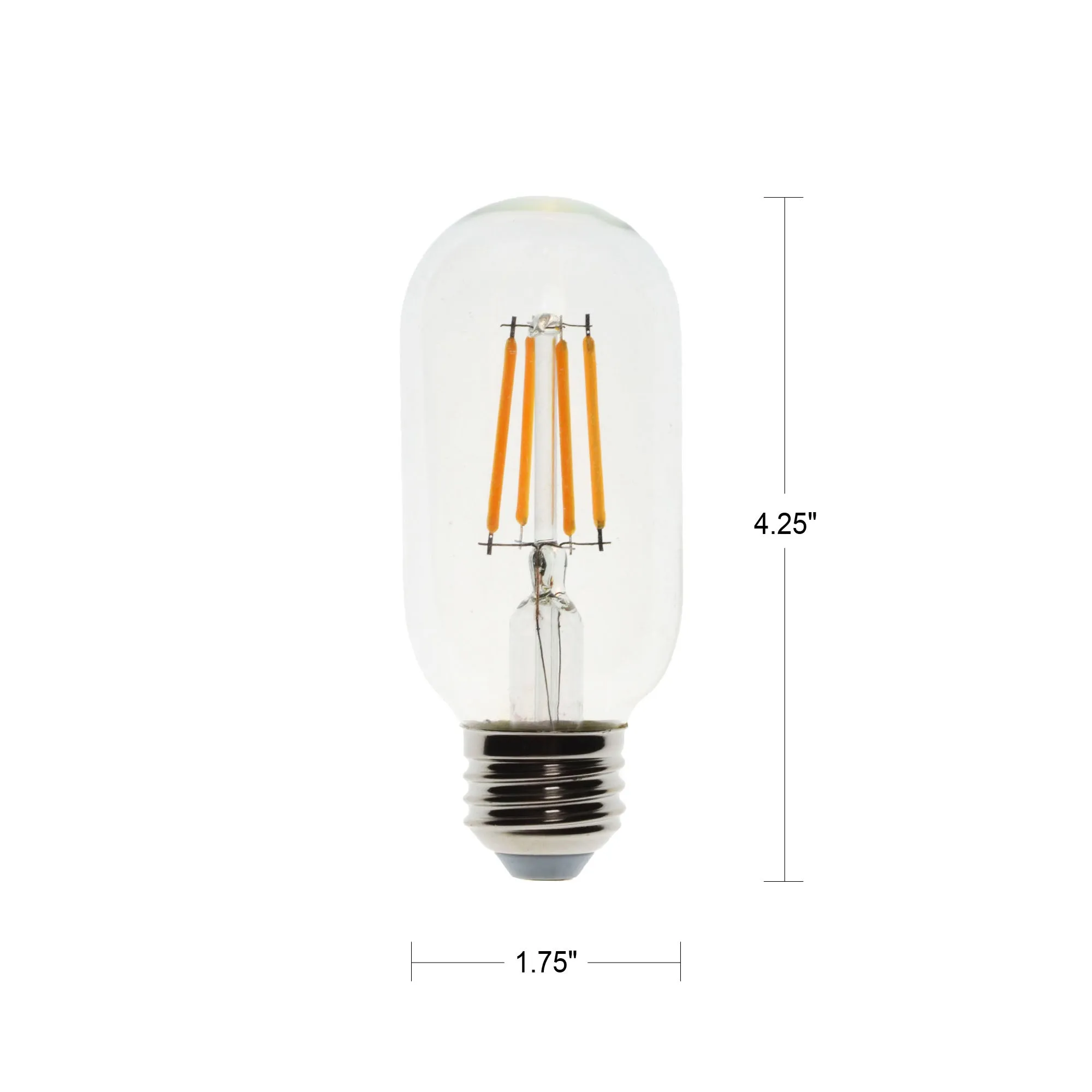 4 Watt LED Filament Bulb (2700k) - Dimmable & Energy-Efficient | Bicycle Glass Co.