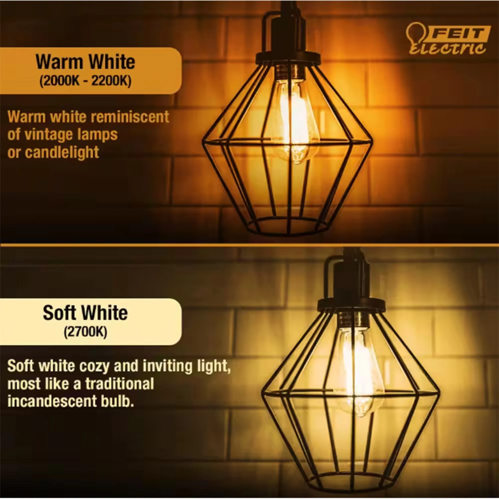 4.5W (40W Replacement) AT19 E26 Curved Filament Amber Glass Vintage Edison LED Light Bulb, Warm White