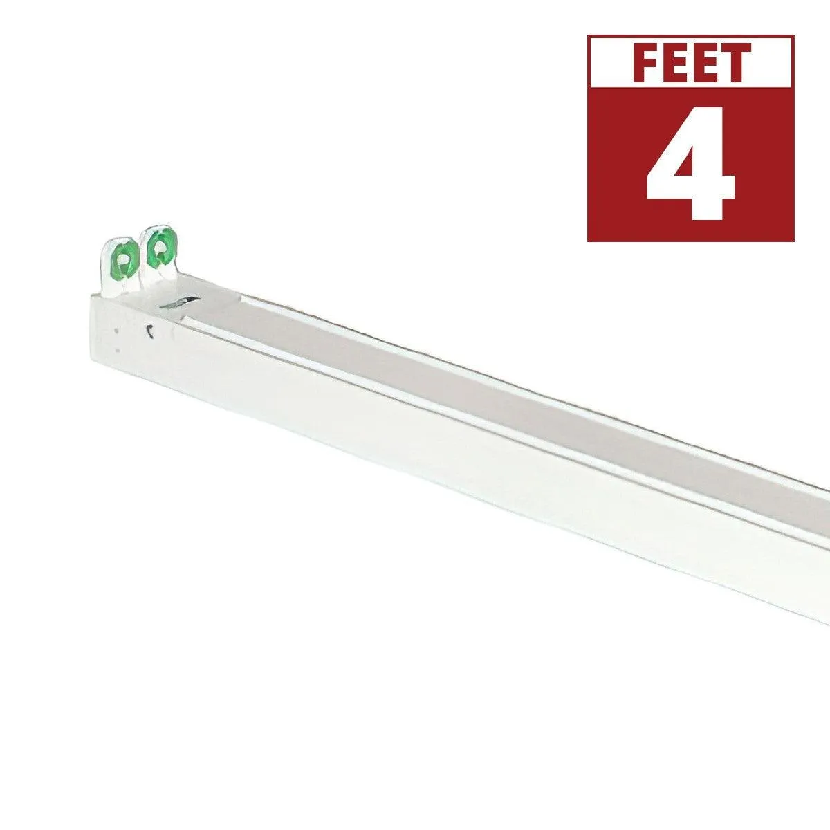 4ft T8 2-Lamp LED Ready Strip Light, Double End Wiring, Bulbs Not Included