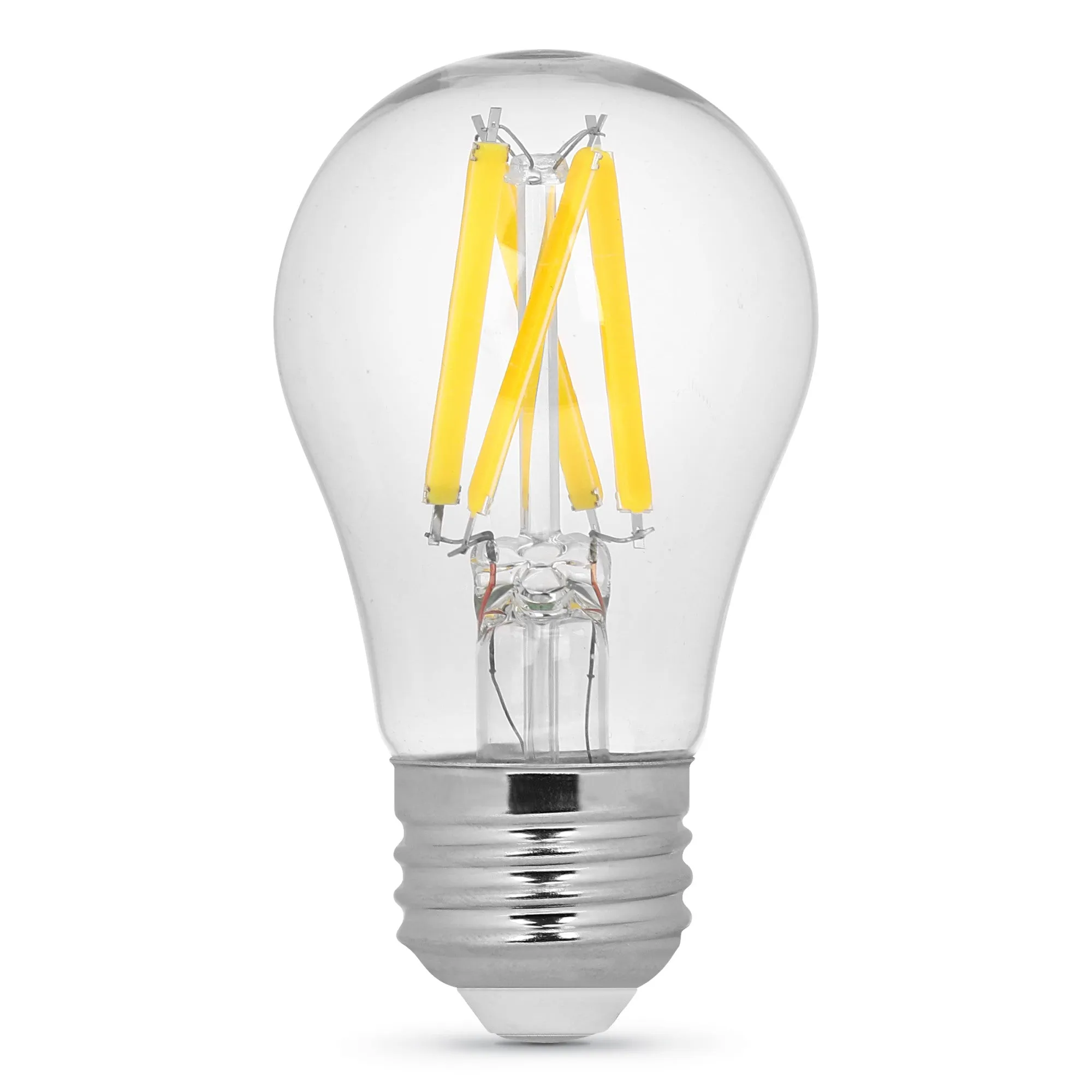 8W (60W Replacement) Soft White (2700K) E26 Base A15 Dimmable Enhance Glass Filament (2-Pack)