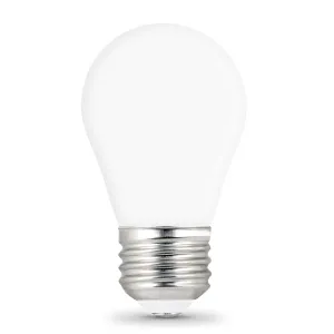 8W (60W Replacement) Soft White (2700K) E26 Base A15 Dimmable Glass Filament Enhance (2-Pack)