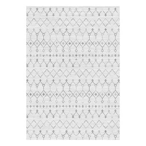 Akar Boho White Waterproof Rug