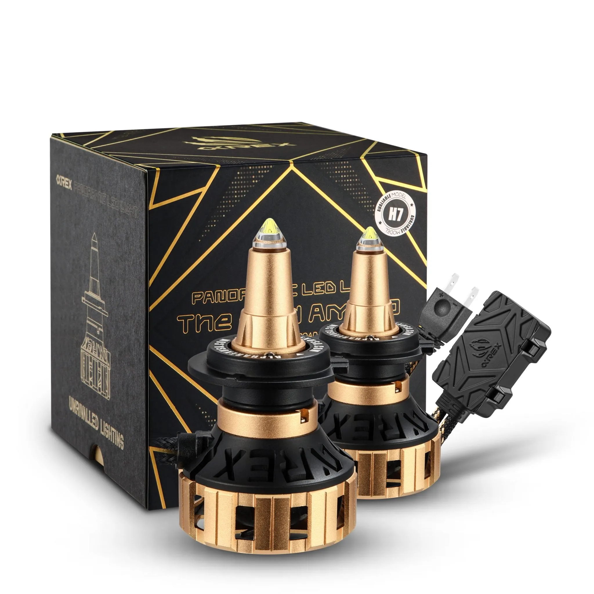 AlphaRex Gold Ammo Panoramic LED Light Bulbs