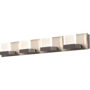 Arlo 33 in. 4 Lights LED Vanity Light Satin Nickel Finish 120V-277