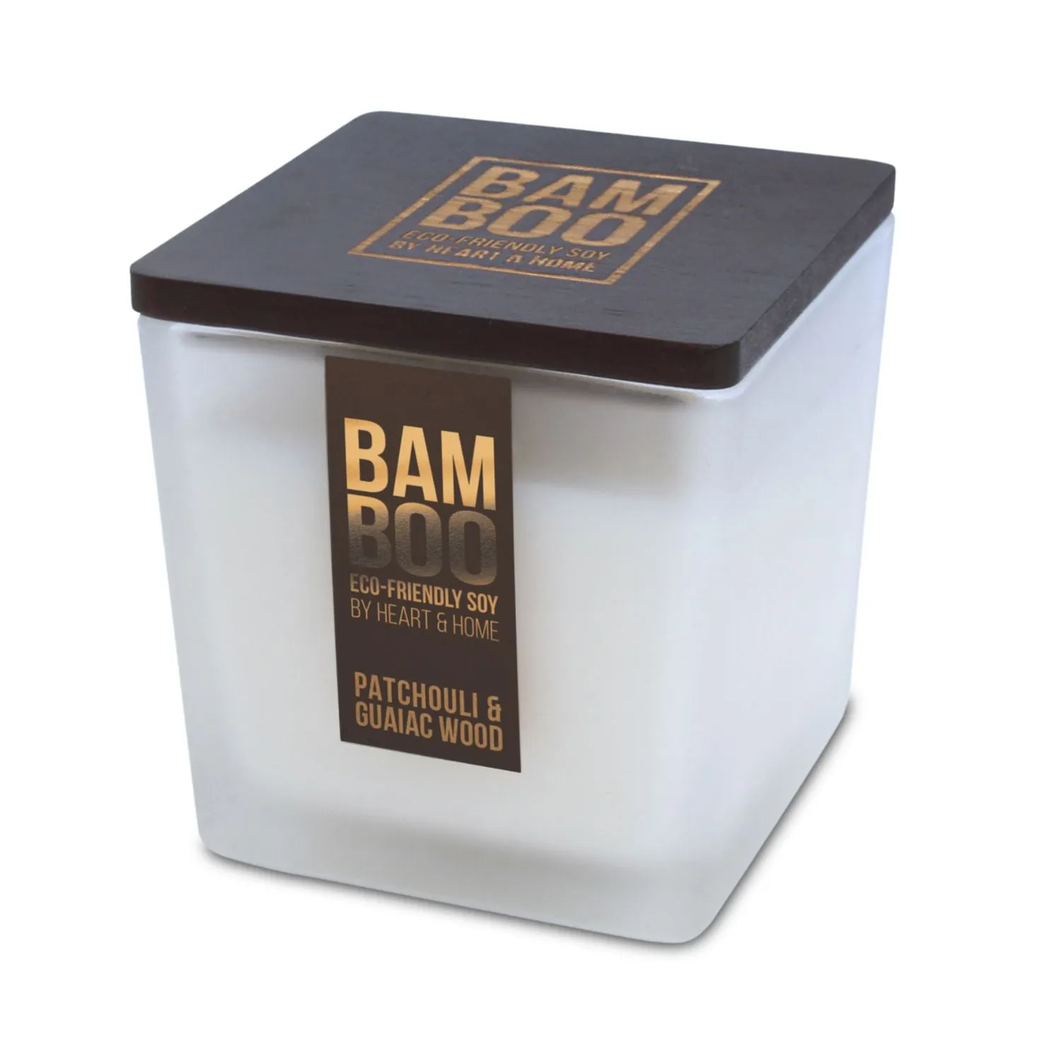 Bamboo 210g Patchouli & Guaiac Wood Large Jar Candle