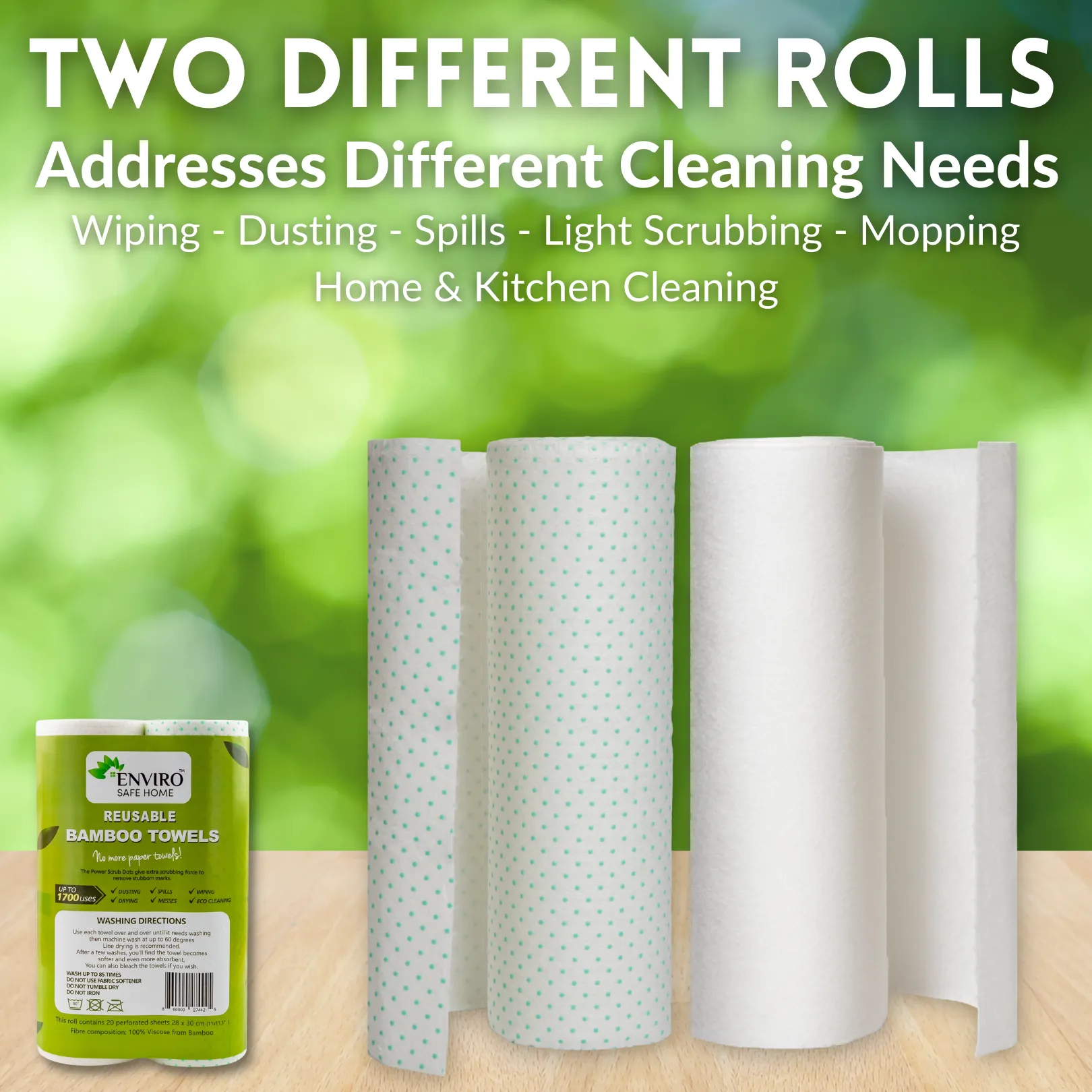 Bamboo Heavy Duty Washable Paper Towels