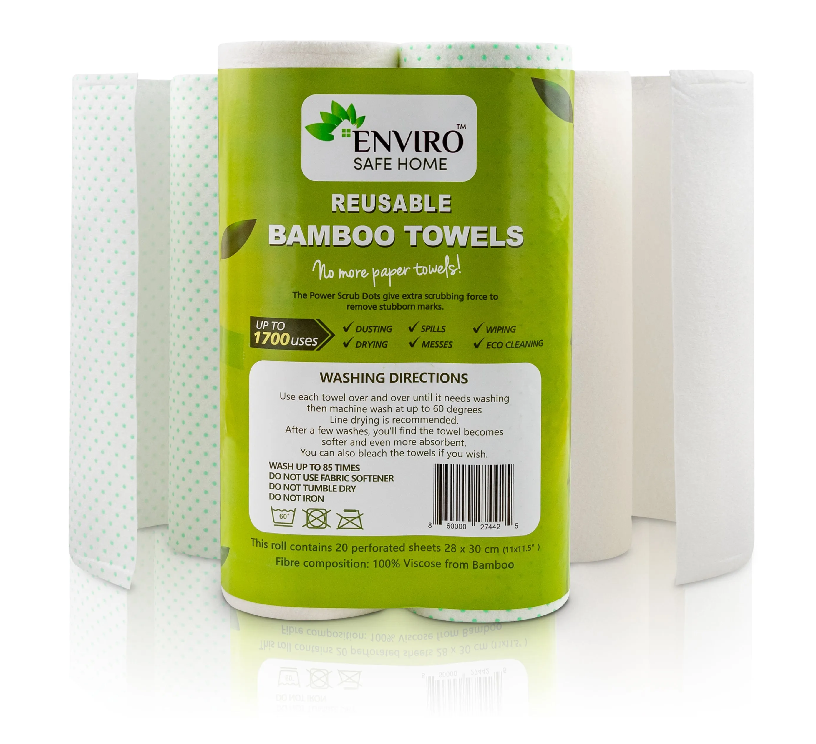 Bamboo Heavy Duty Washable Paper Towels