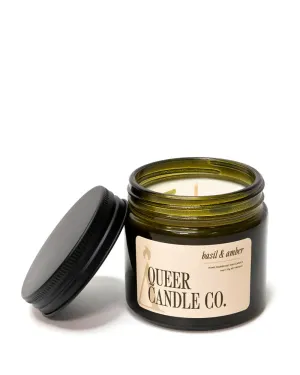 Basil & Amber Soy Candle (6oz)