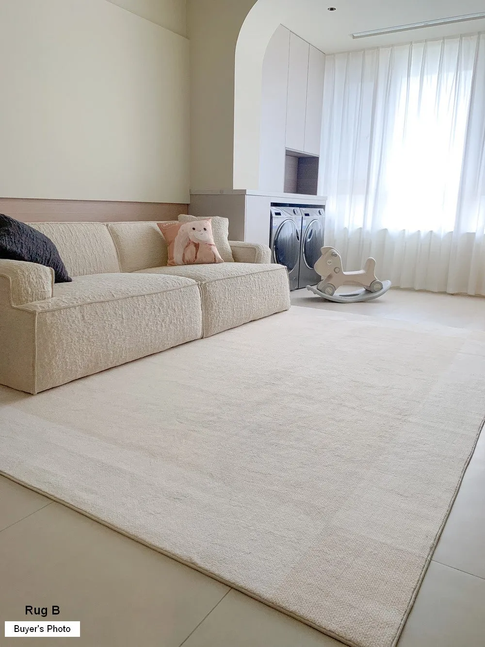 Bedroom Modern Rugs, Cream Color Geometric Modern Rugs, Modern Rugs for Dining Room, Contemporary Soft Rugs for Living Room