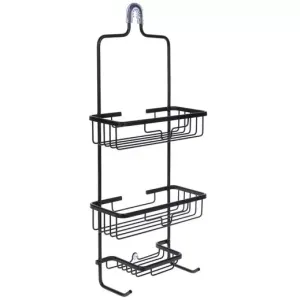 Black - 3-Tier Aluminum Shower Caddy