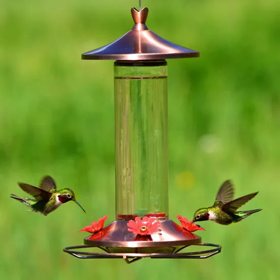 Brushed Metal Hummer Feeder