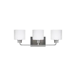 Canfield 23 in. 3 lights LED Vanity Light Nickel finish