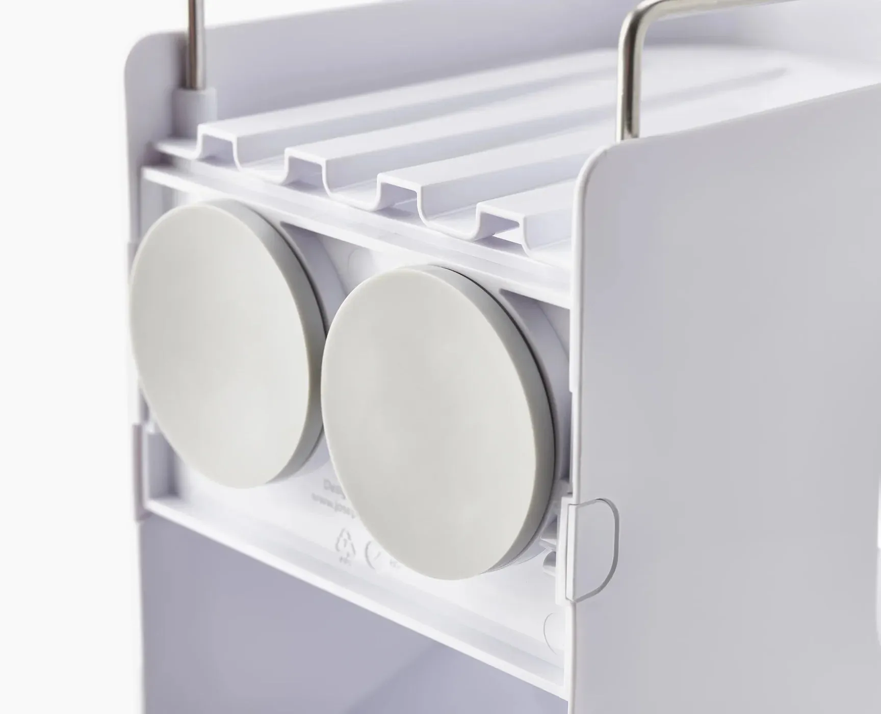 Capsule 2-tier White Shower Shelf