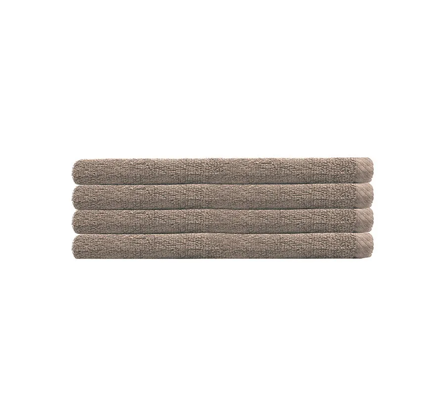 Chateau 4 Piece 500GSM Cotton Hand Towel Set Latte