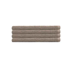 Chateau 4 Piece 500GSM Cotton Hand Towel Set Latte