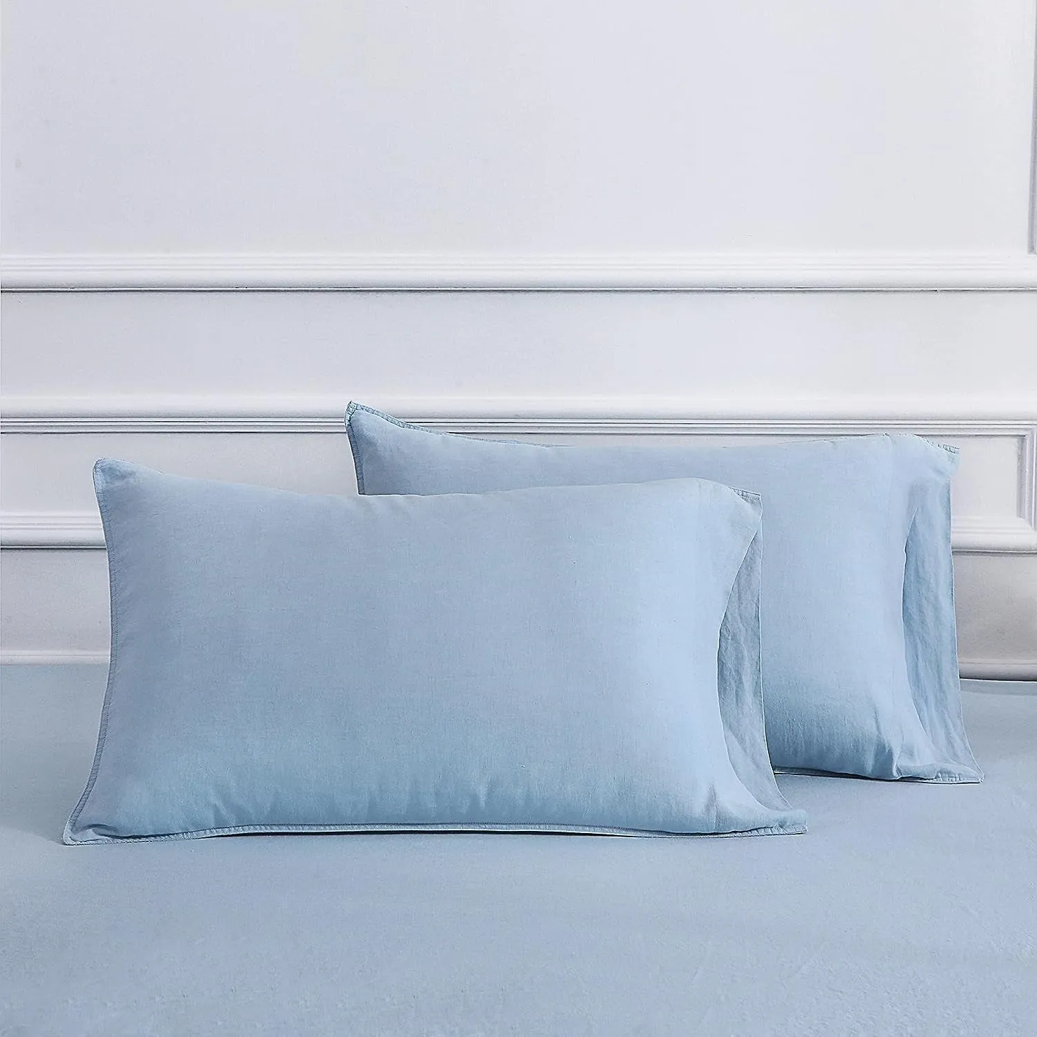 Comfort Oasis Solid 2Pcs 100% Linen Pillowcases