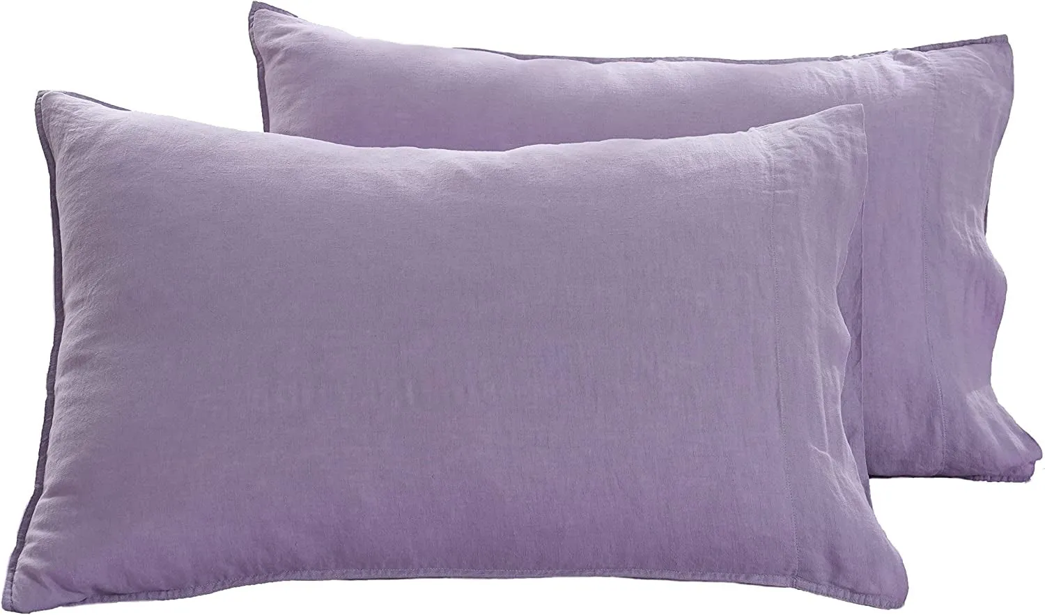 Comfort Oasis Solid 2Pcs 100% Linen Pillowcases