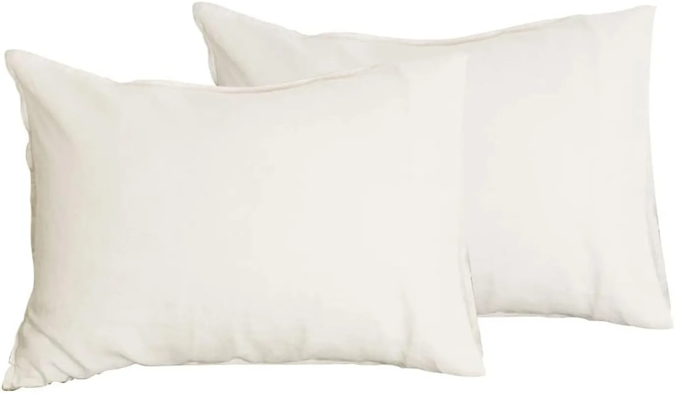 Comfort Oasis Solid 2Pcs 100% Linen Pillowcases