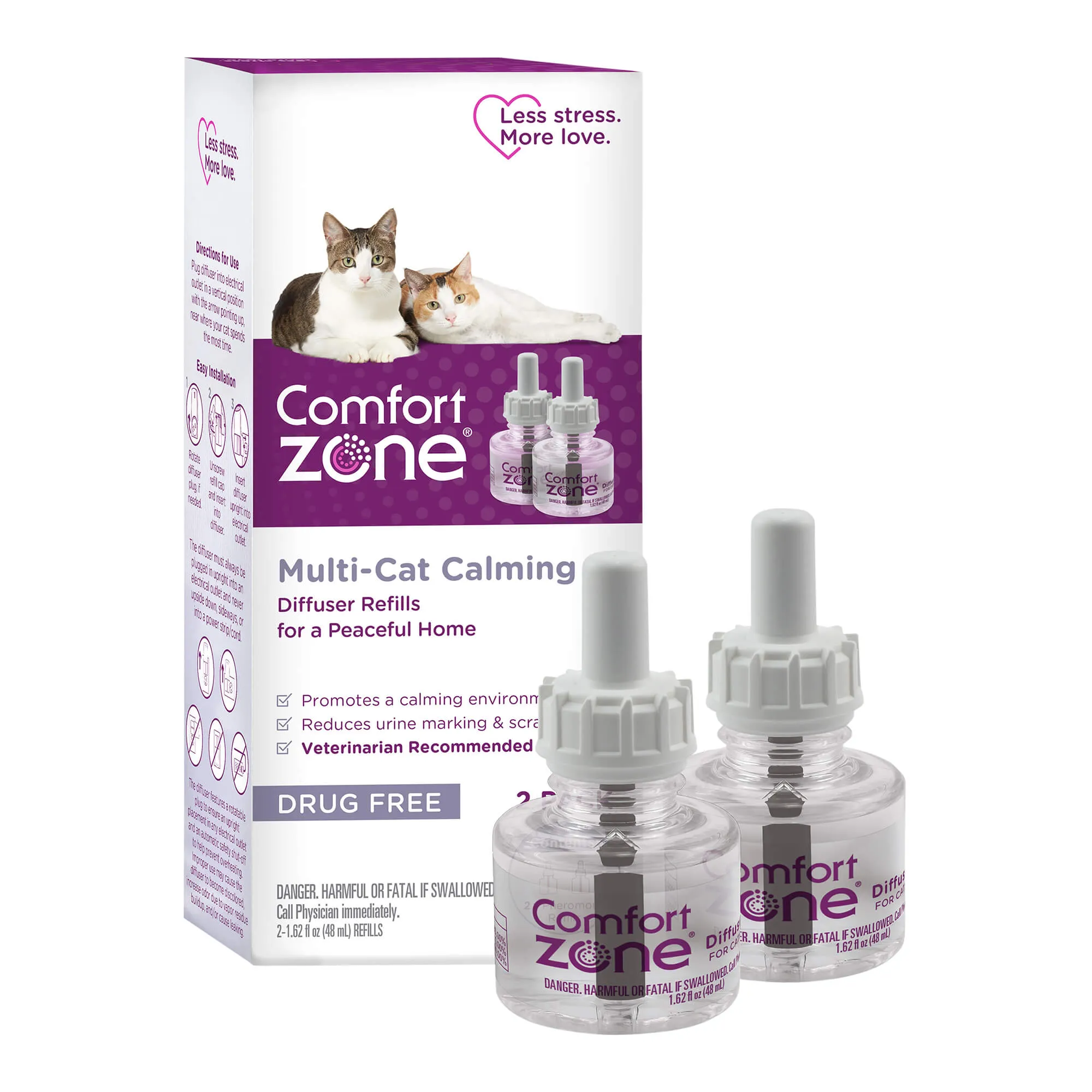 Comfort Zone Multi Cat Calming Diffuser Refills