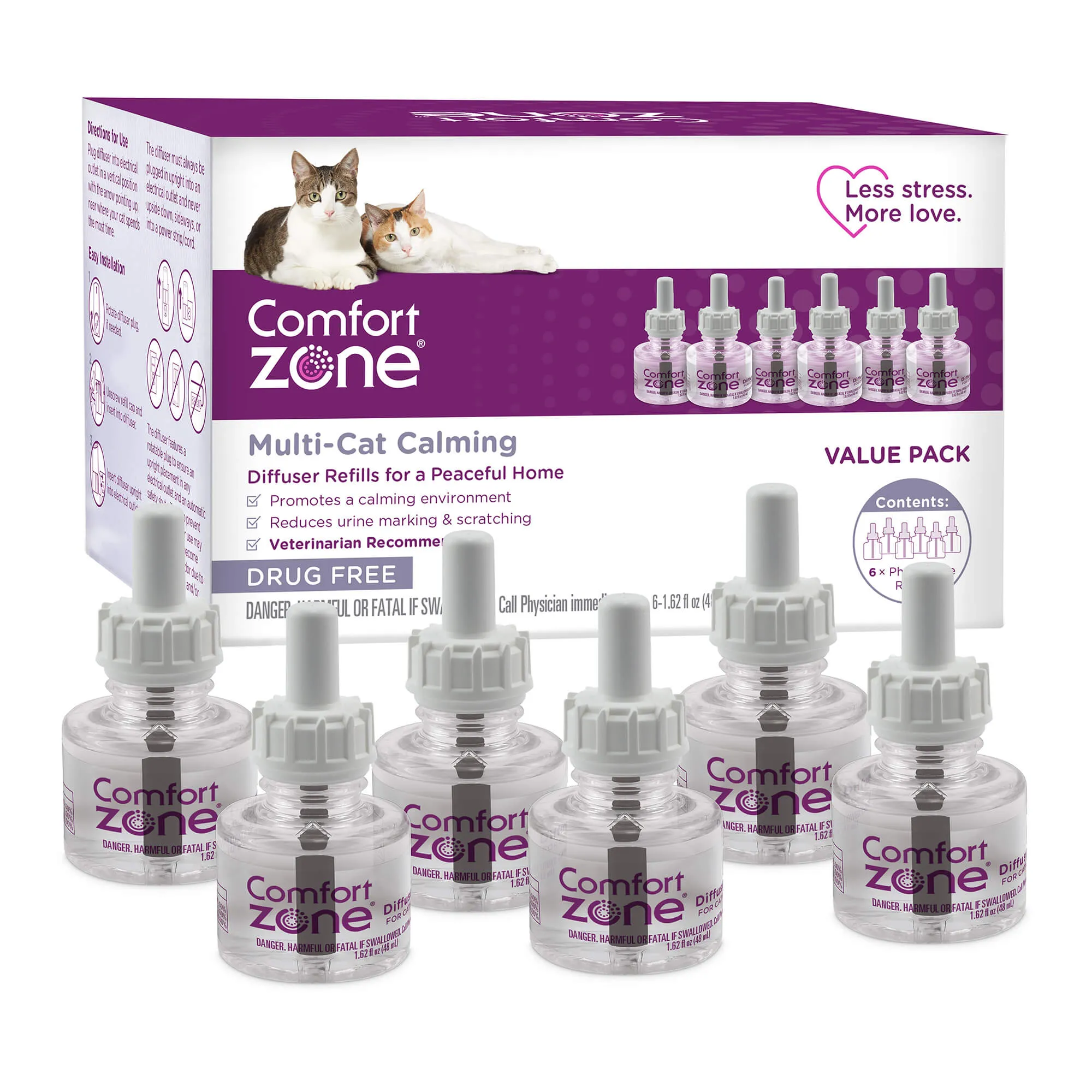 Comfort Zone Multi Cat Calming Diffuser Refills