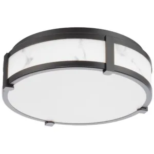 Constantine 18 in. LED Flush Mount Light Black Finish