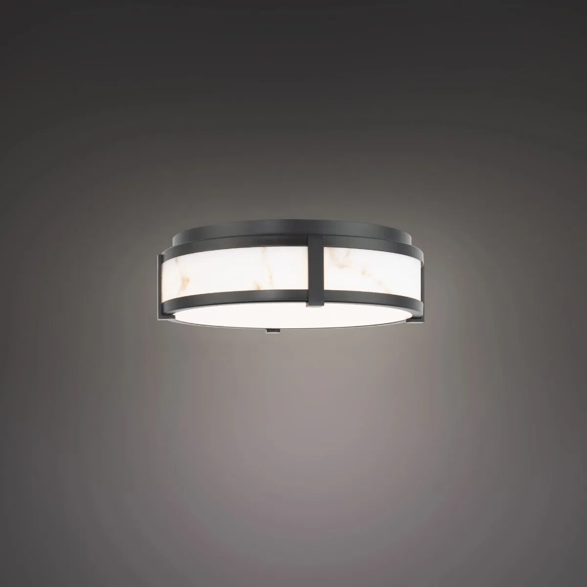 Constantine 18 in. LED Flush Mount Light Black Finish