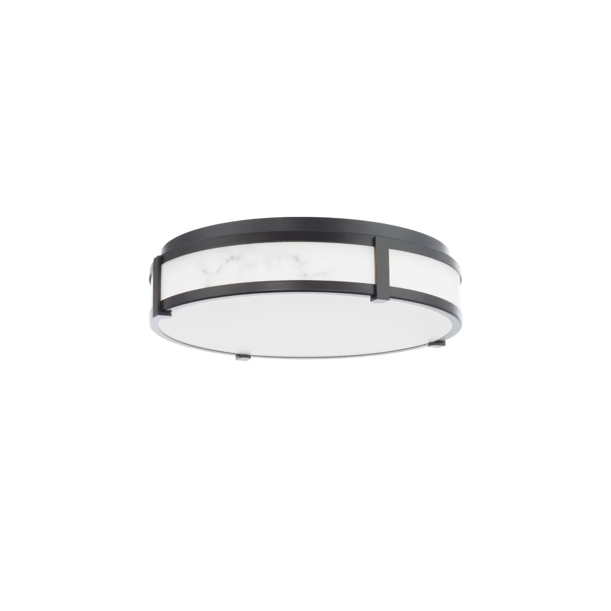 Constantine 18 in. LED Flush Mount Light Black Finish