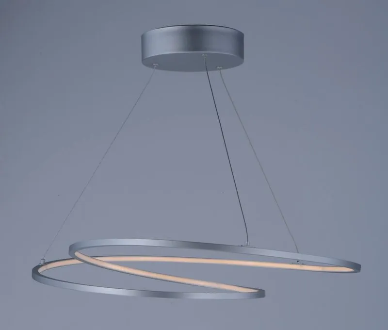 Cycle Single Light Entry Foyer Pendant in Matte Silver