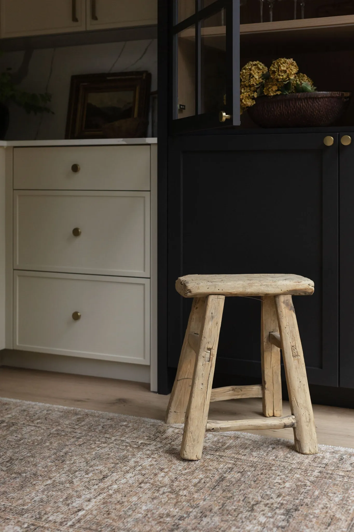 Daisy Reclaimed Elm Wood Accent Table/Stool - Natural