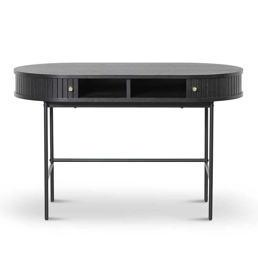 Dania 1.2m Home Office Desk - Full Black