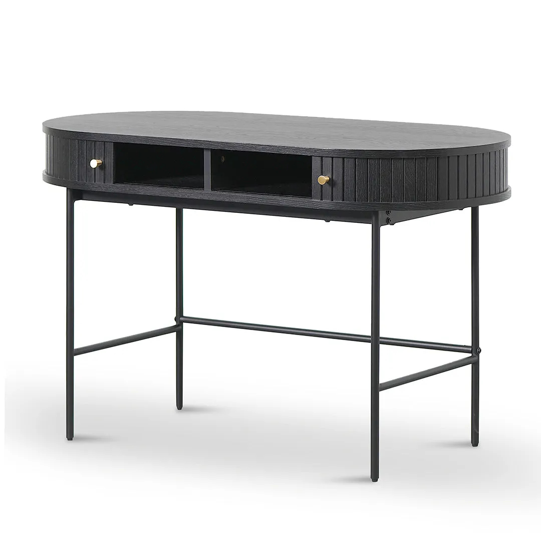 Dania 1.2m Home Office Desk - Full Black