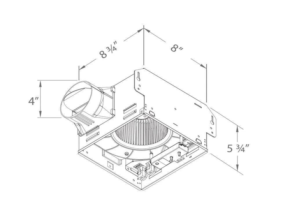 Delta BreezGreenBuilder 80 CFM Bathroom Exhaust Fan With Humidity Sensor