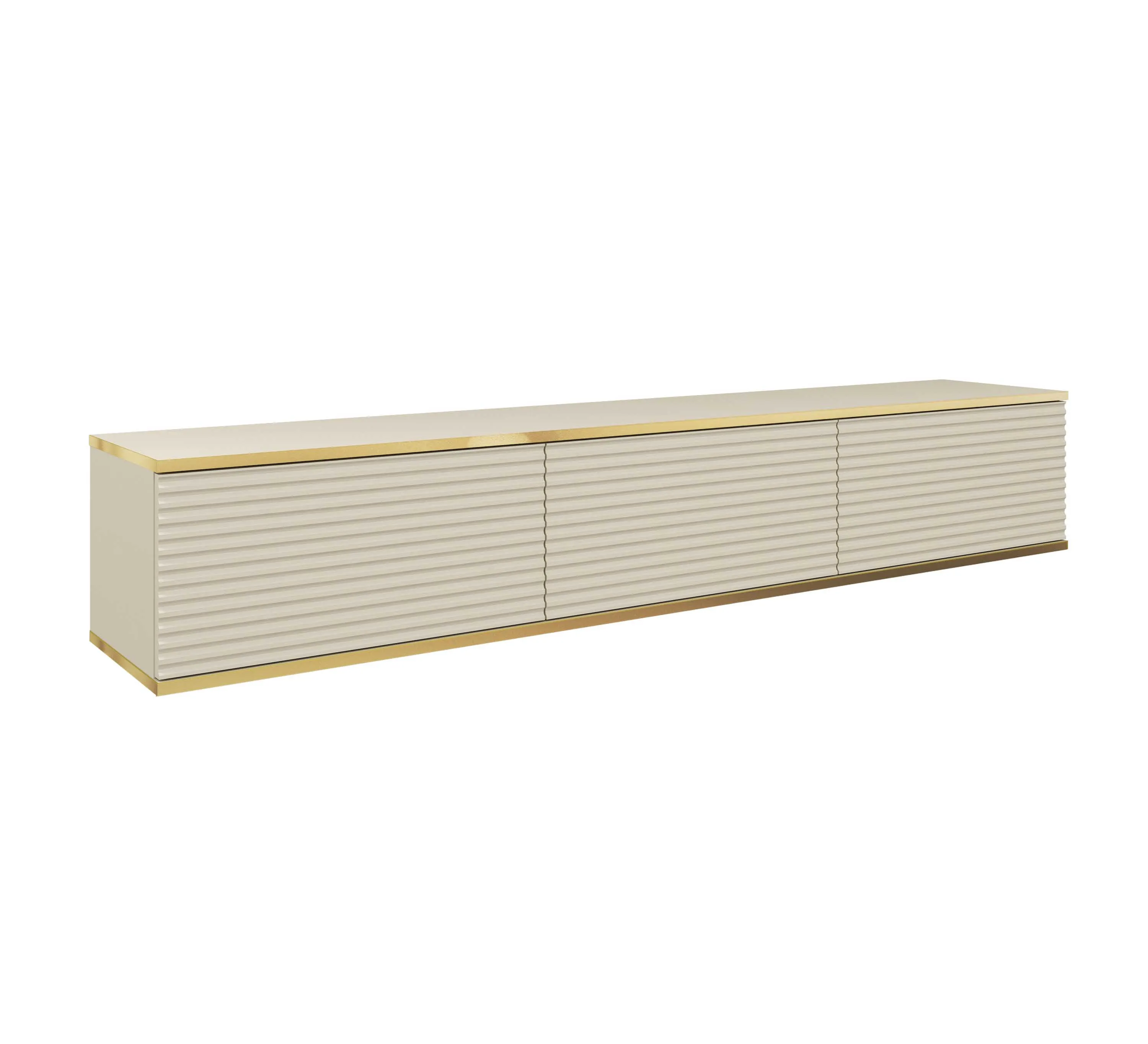 Floating TV Stand ORO 175 SLATS beige