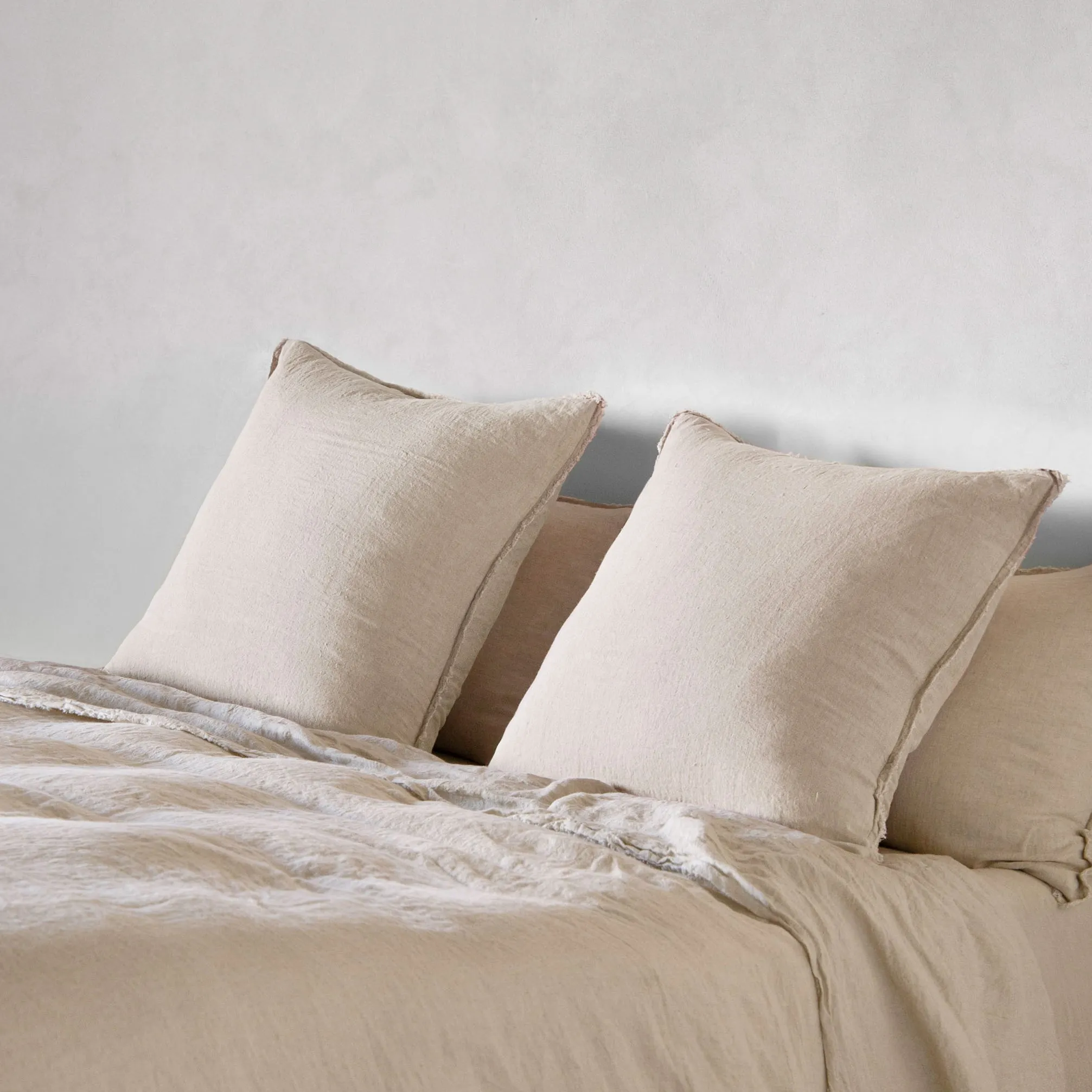 Flocca European Linen Pillowcase - Sable