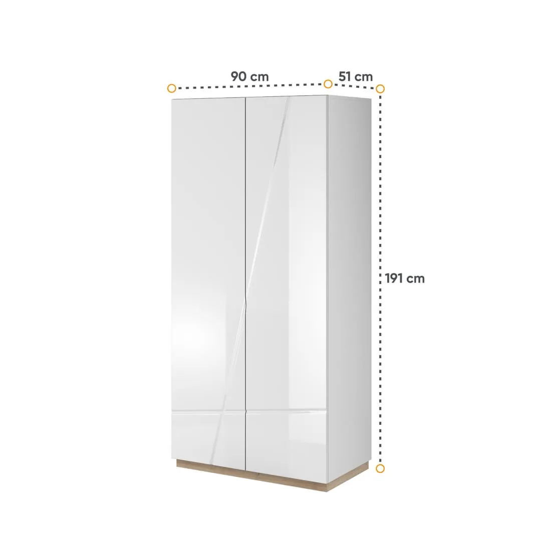 Futura FU-01 Hinged Wardrobe 90cm