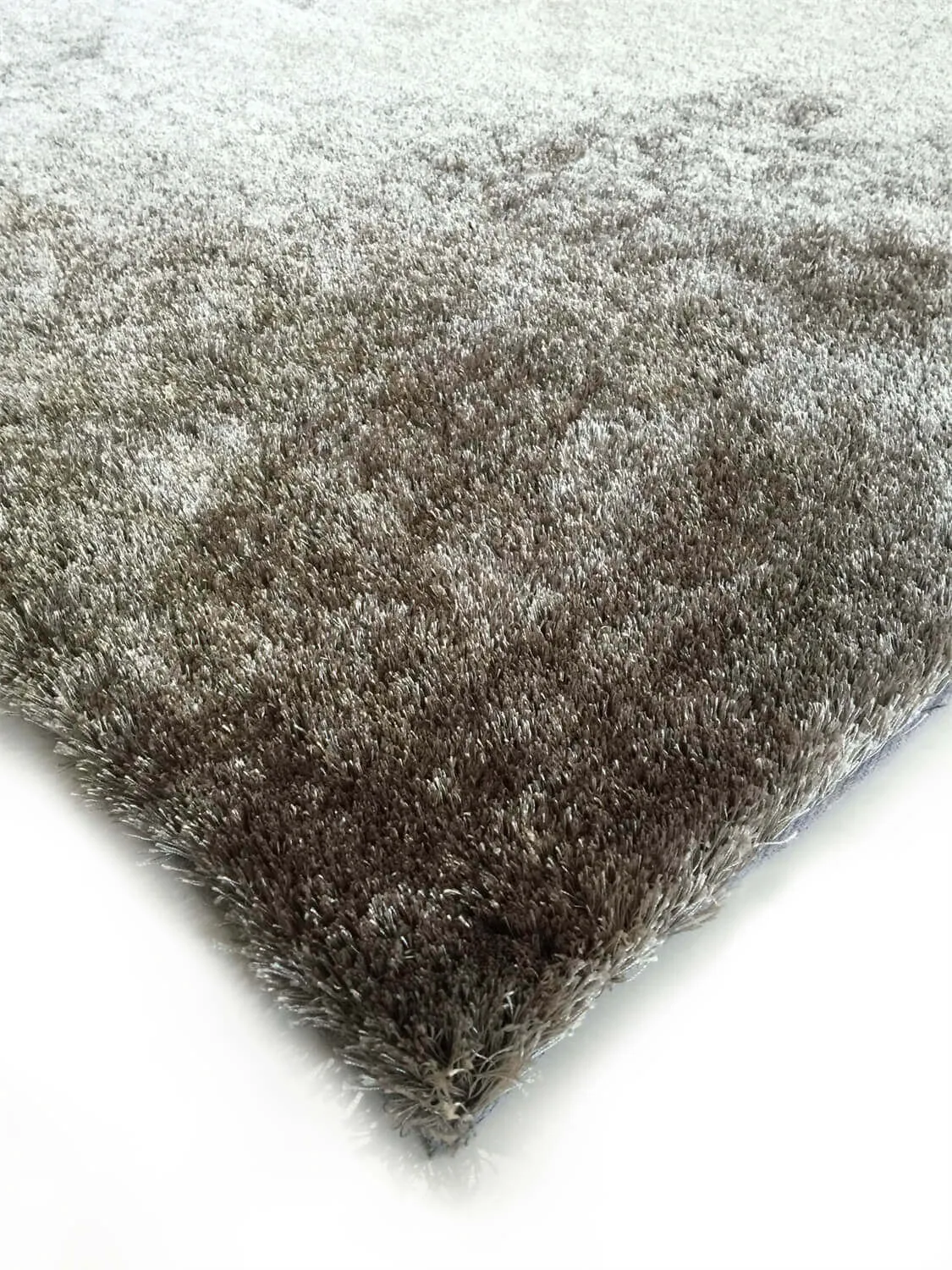 Fuzzy Silver Area Rug