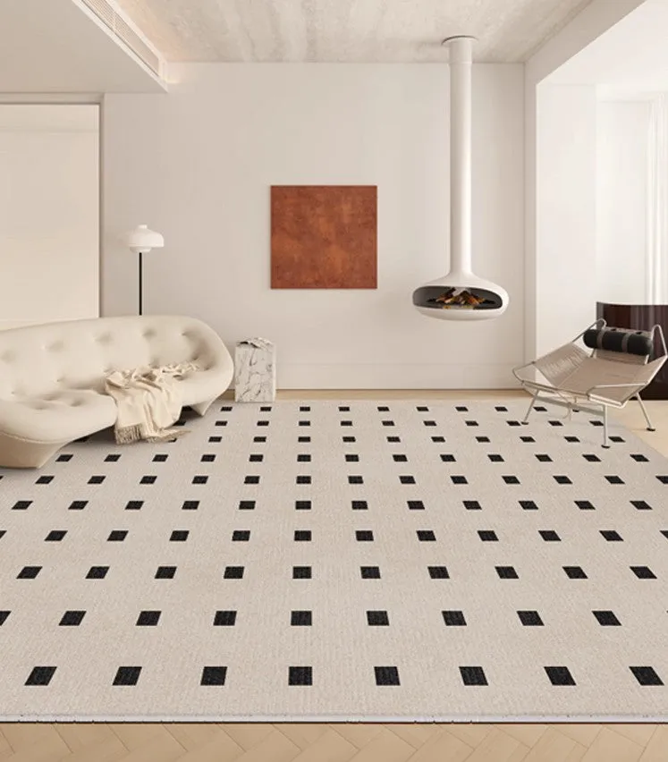 Geometric Contemporary Modern Rugs Next to Bed, Abstract Area Rugs for Living Room, Modern Soft Rugs under Dining Room Table, Modern Carpets for Office