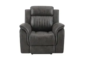 Grey Glider Recliner - Soft, Cozy Recliner