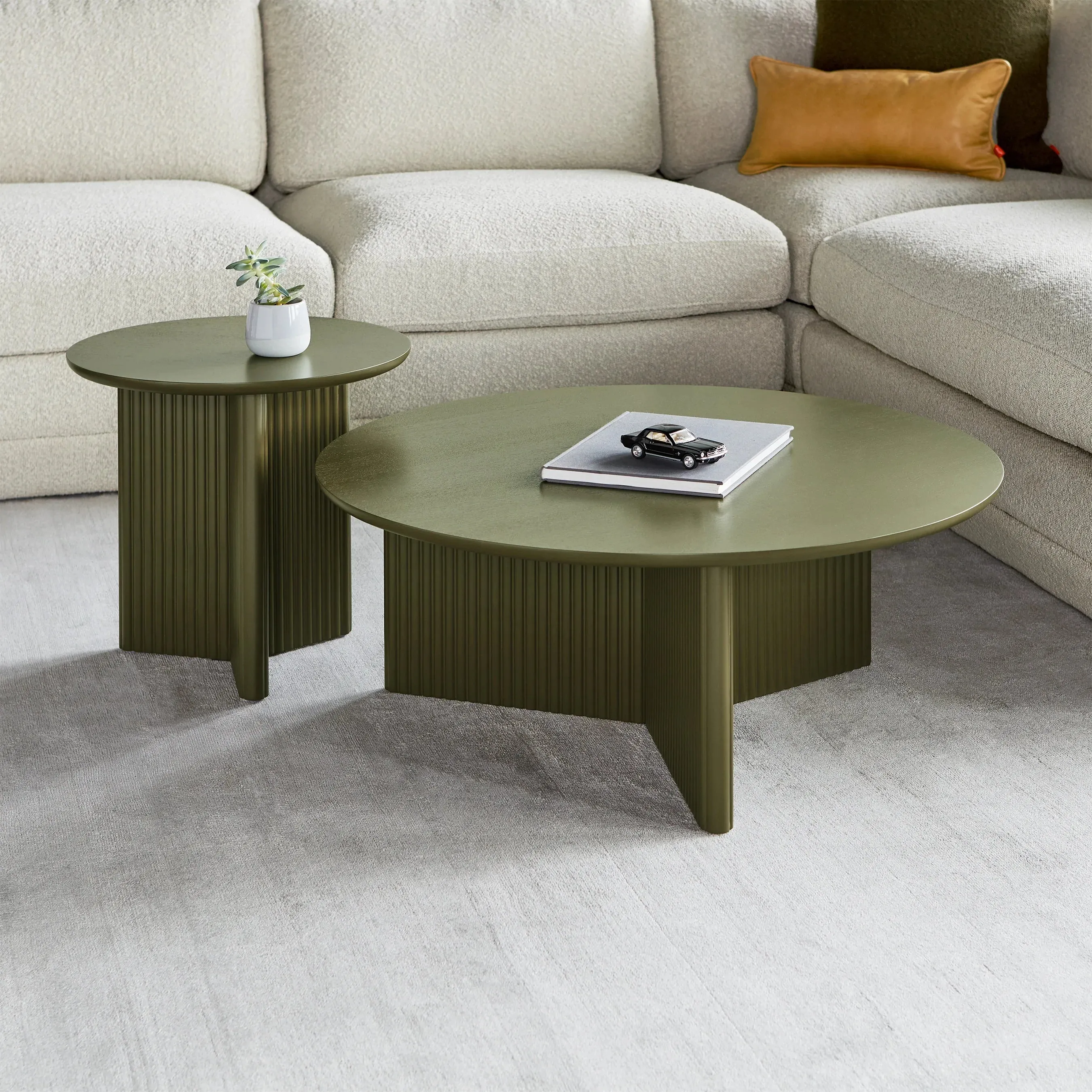 Gus* Modern Odeon Coffee Table - Olive