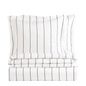 H&M Home Viscose double bed linen set, white