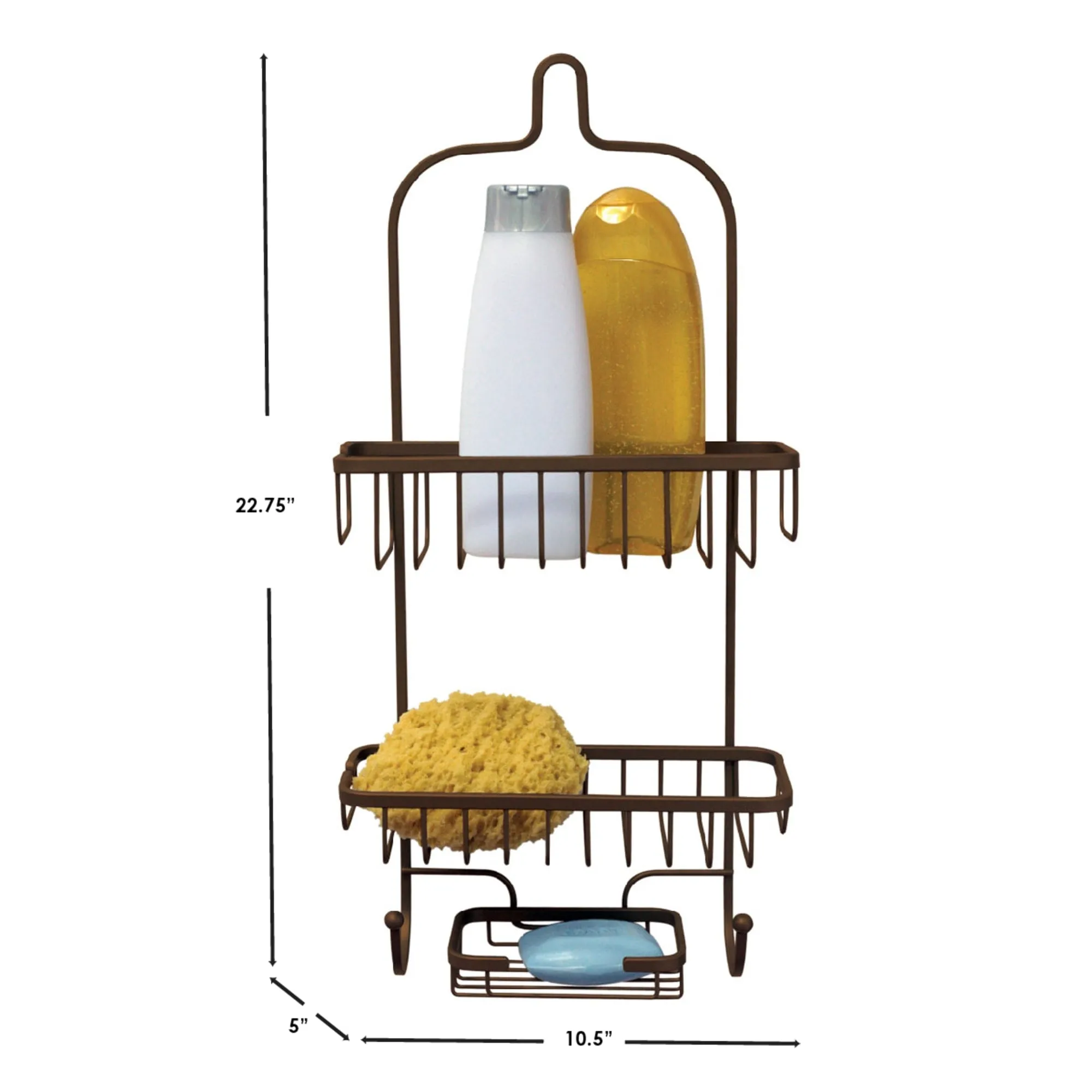 Heavyweight Shower Caddy, Bronze