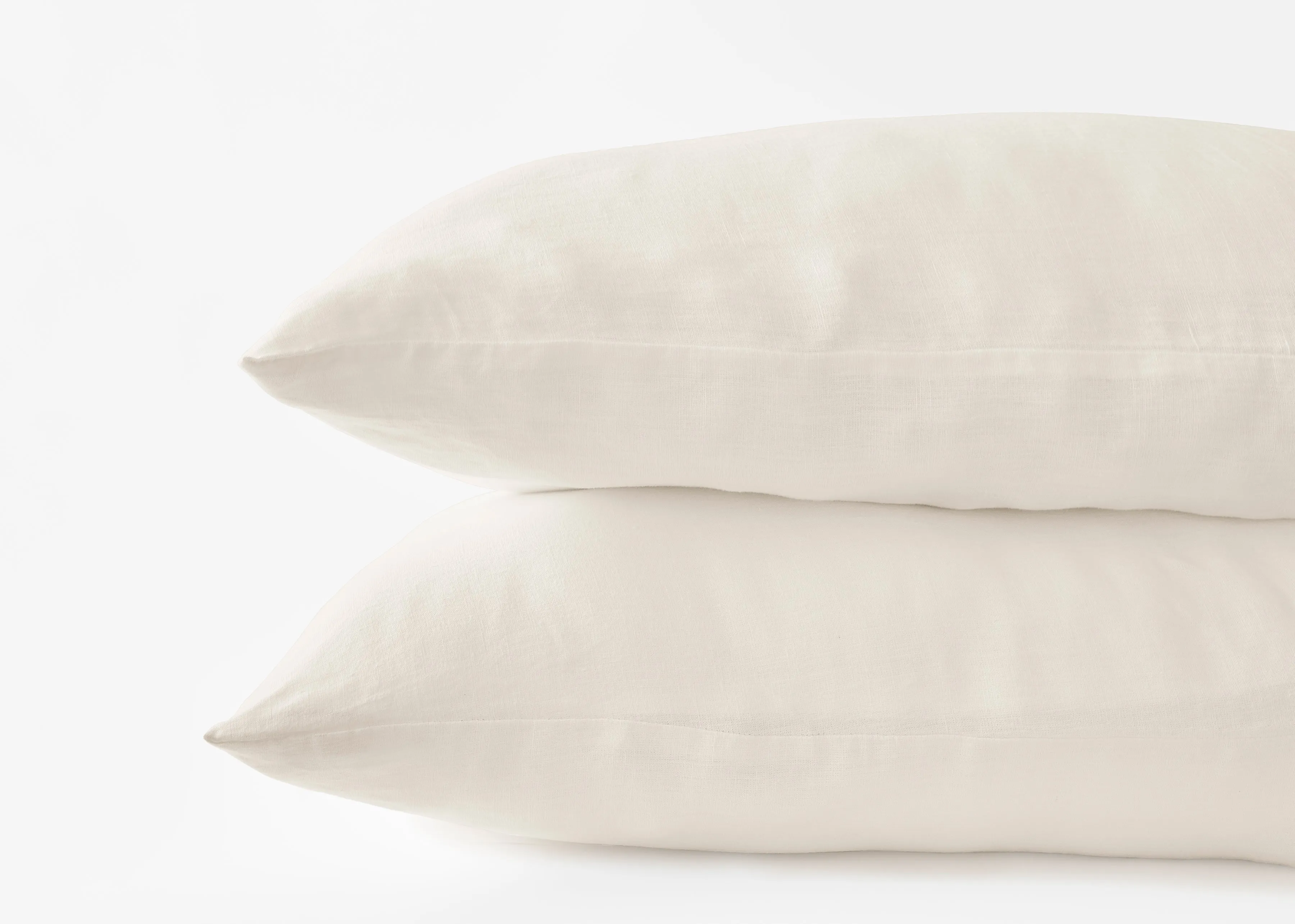 Hemp Pillowcases in Oat Milk