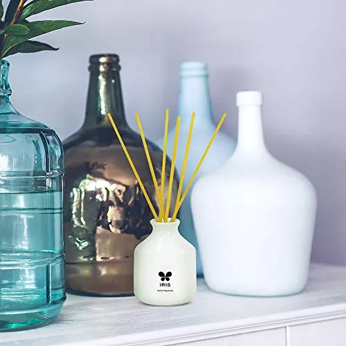 IRIS Reed Diffuser with Ceramic Pot - Lemon Grass - Home Fragrances - Risk-Free - Easy to use - 60 ml