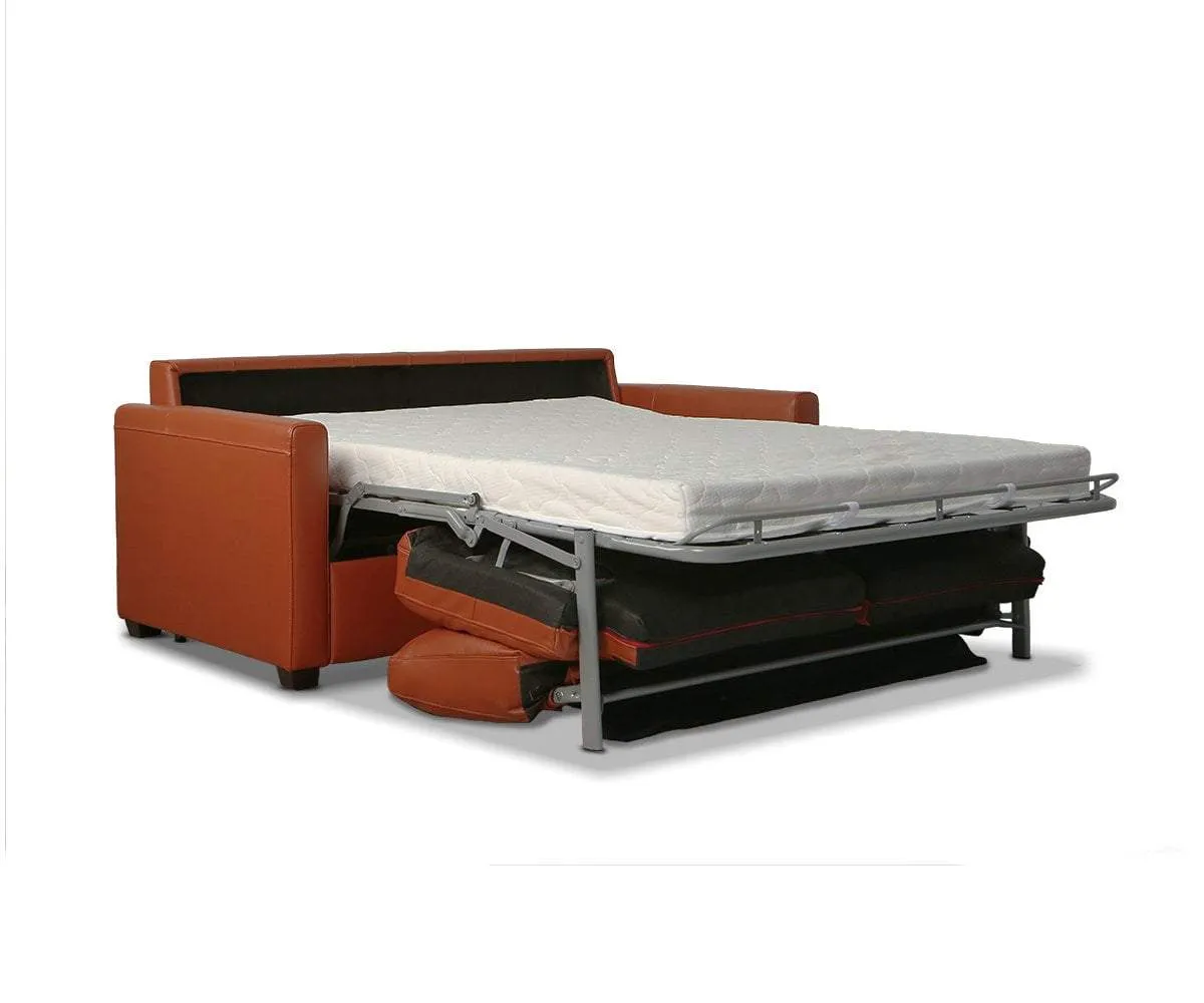 Jonas Leather Full Sleeper Sofa