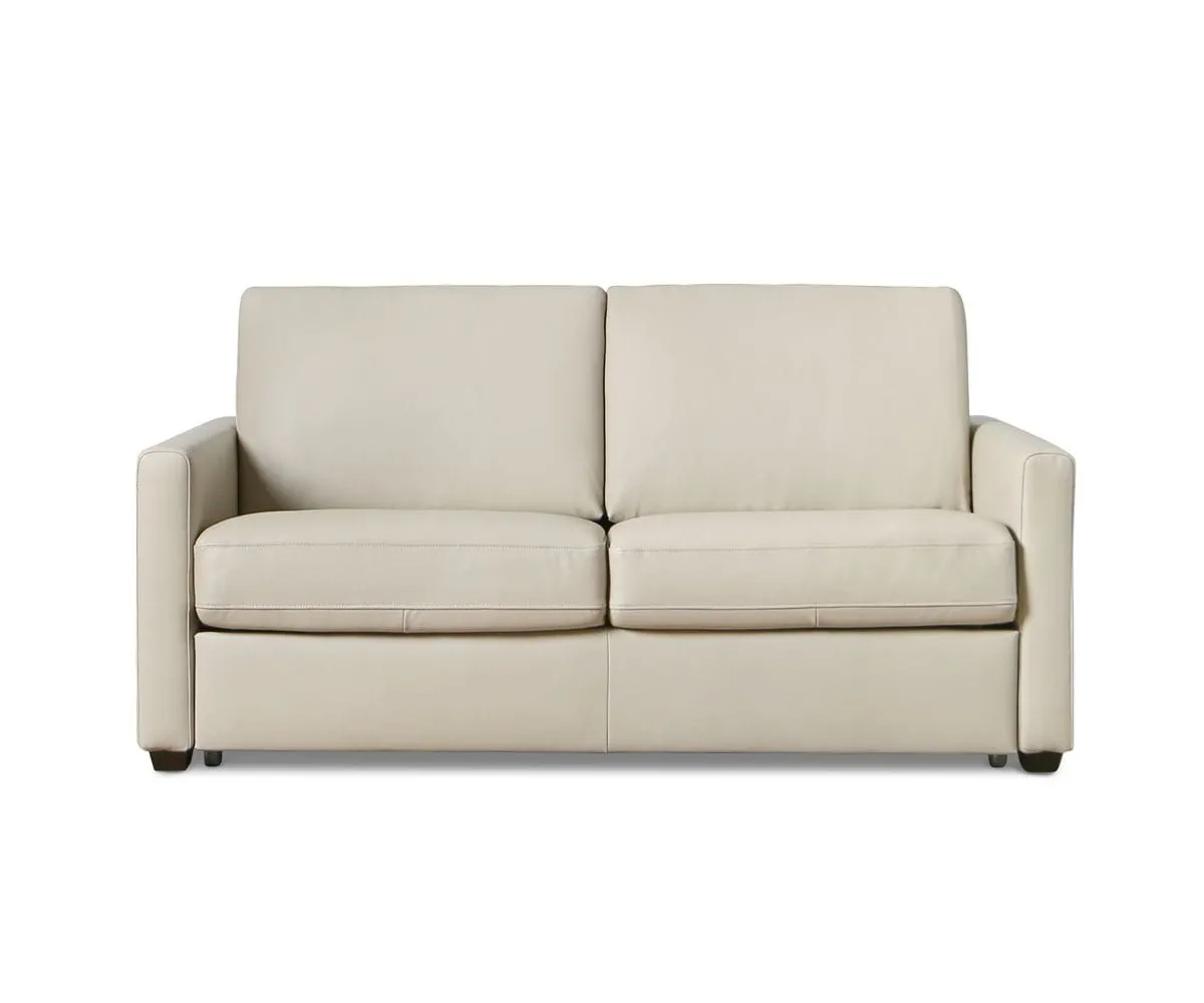 Jonas Leather Full Sleeper Sofa