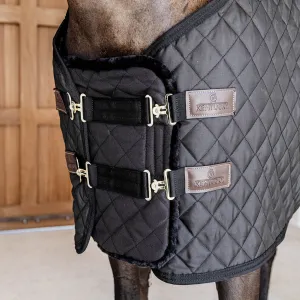 Kentucky Horsewear Quilted Sheepskin Chest Expander - Black