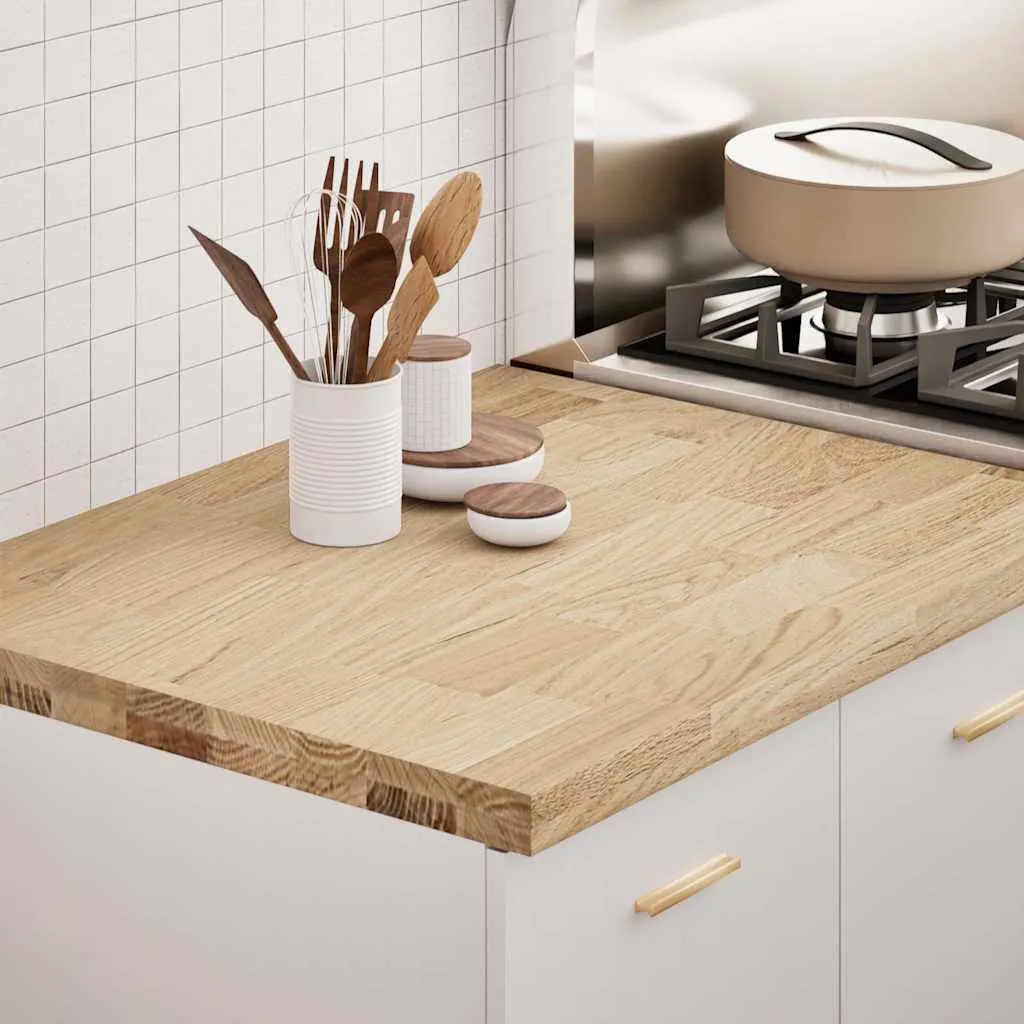 Kitchen Worktop 80x63.5x4 cm Solid Wood Oak Rectangular