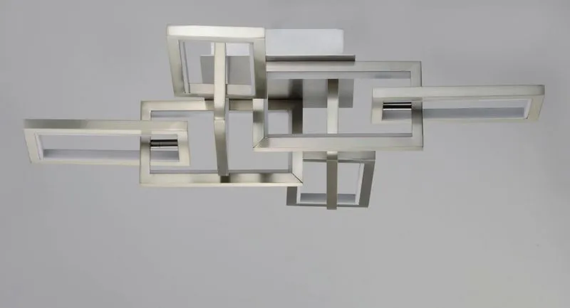 Link 29.25" 8 Light Flush Mount in Satin Nickel