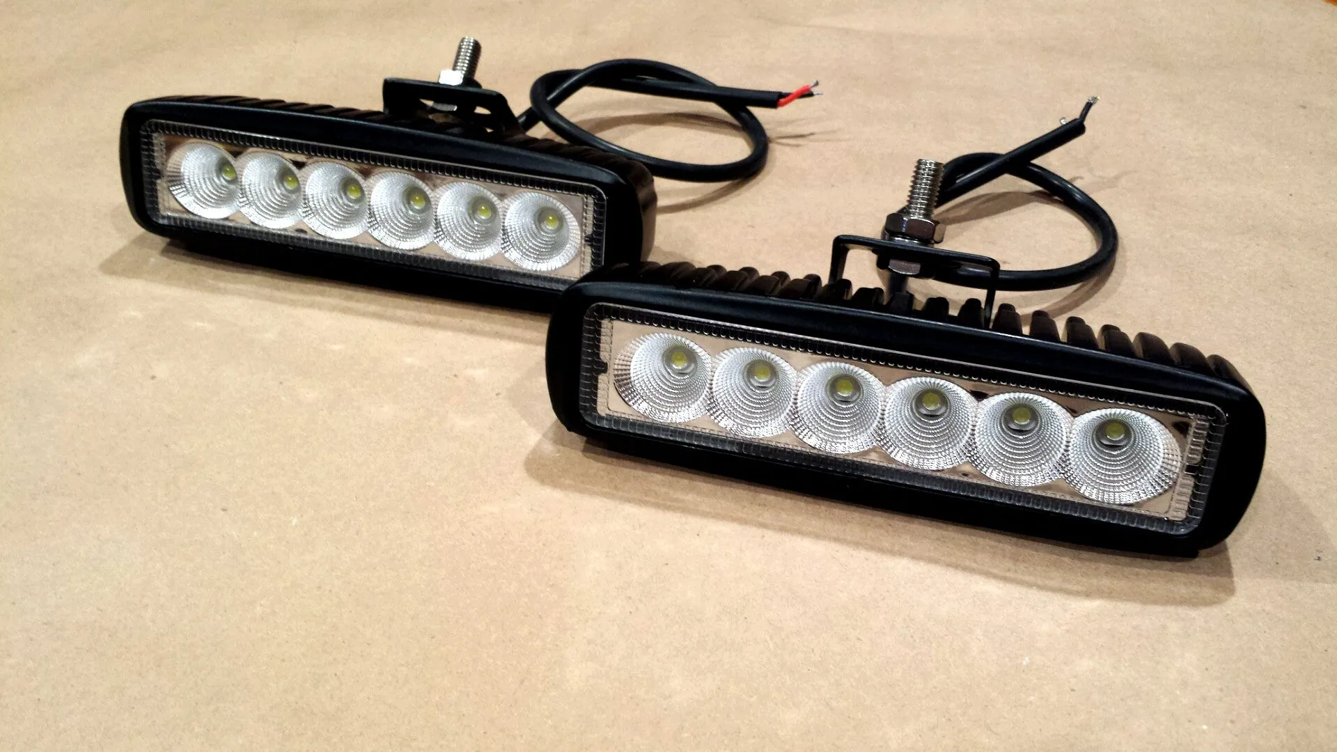 Lobo LED Spreader / Docking Light Set 18W 1320 Lumen White or Black