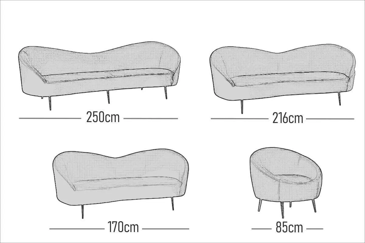 Lorenzo Curved Sofa